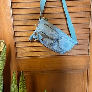 Light blue Kipling Fanny Pack